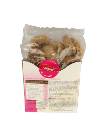 Galletas de Chocolate Sin Azúcar Añadido - Sanalínea 250 g Sanavi