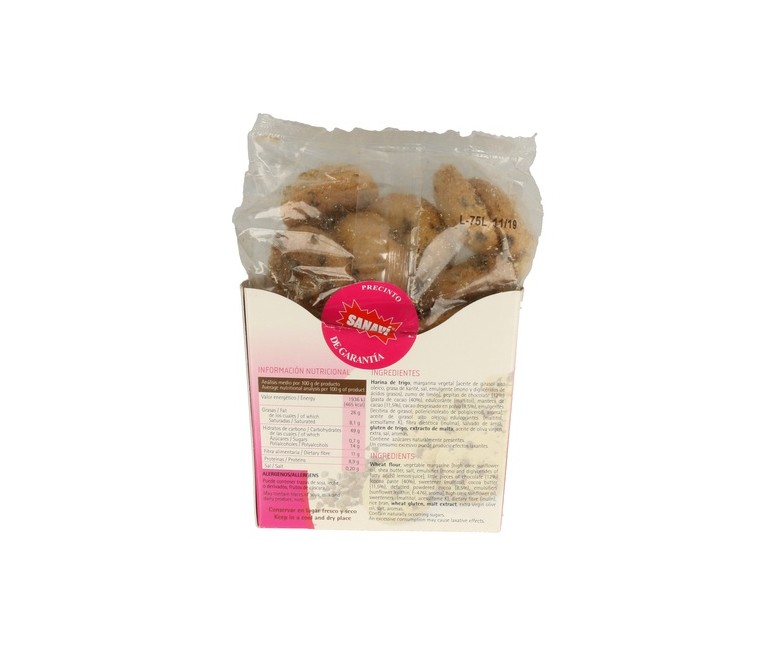 Galletas de Chocolate Sin Azúcar Añadido - Sanalínea 250 g Sanavi