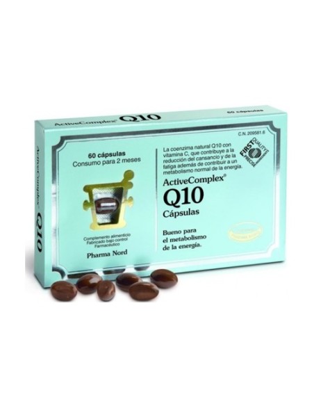 Activecomplex Q10 (Quinona) 60 cápsulas de 30mg Pharma Nord