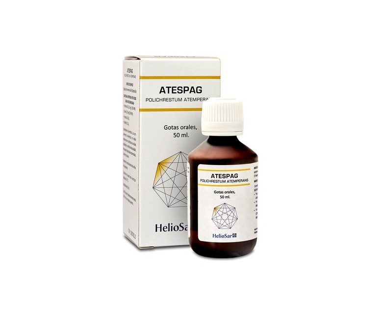 Atespag polichrestum atemperans drenaje y retención de líquidos 50 ml Heliosar