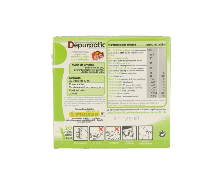 Depurpatic 20 viales Pinisan