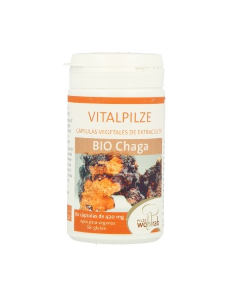 Chaga Bio 60 cápsulas Pilze Wohlrab