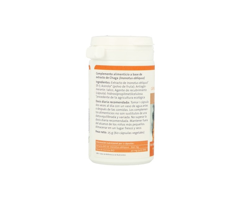 Chaga Bio 60 cápsulas Pilze Wohlrab