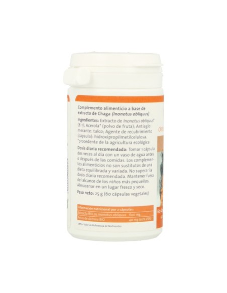 Chaga Bio 60 cápsulas Pilze Wohlrab
