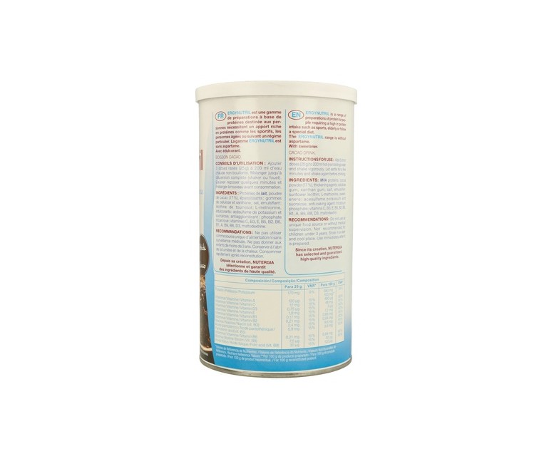 Ergynutril proteína chocolate 350 g de polvo (Chocolate) Nutergia