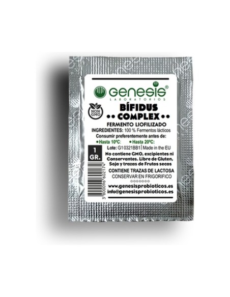 Fermento yogurt bífidus puro complex 1 sobres Génesis Probióticos