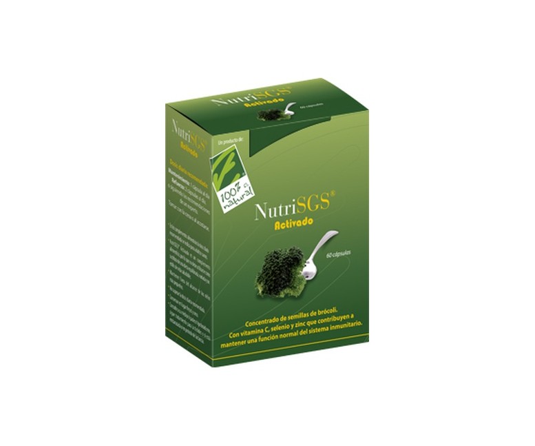 NutriSGS activado - concentrado de semillas de brócoli 60 cápsulas 100% Natural