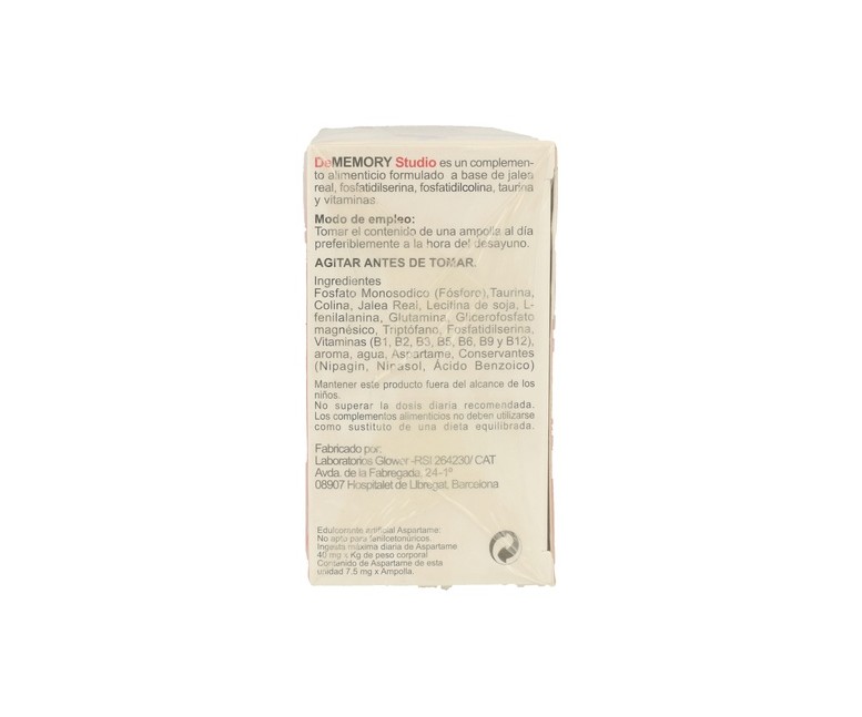 Dememory Studio 20 ampollas Pharma Otc