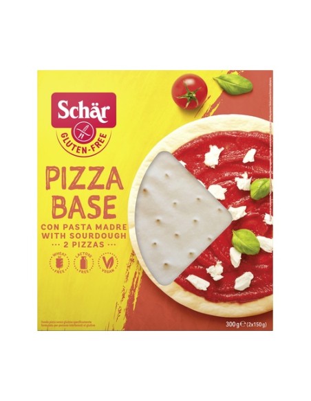 Base de pizza sin gluten 2 unidades de 150g Schär