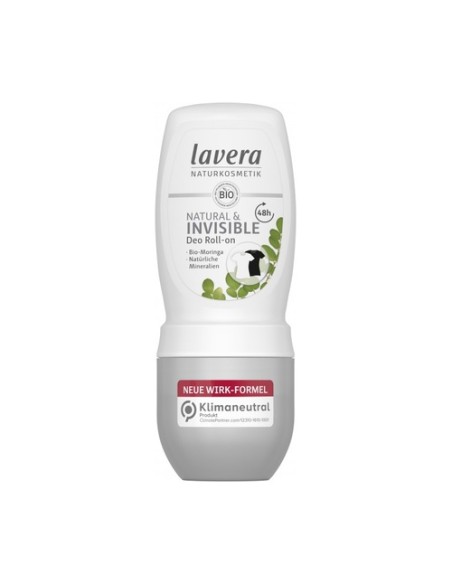 Desodorante roll-on 48h invisible & natural 50 ml Lavera