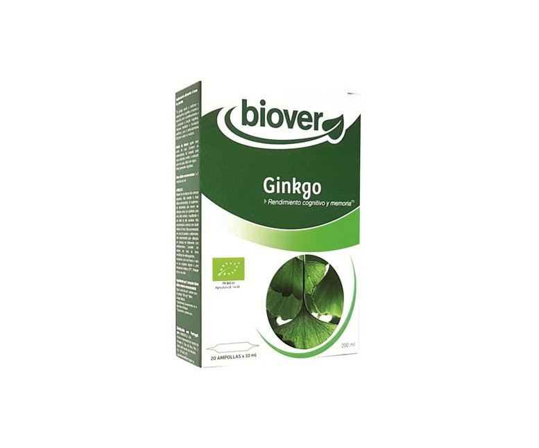 Ginkgo extracto de ginkgo biloba 20 ampollas de 10ml Biover
