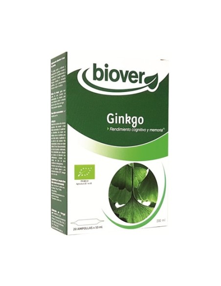 Ginkgo extracto de ginkgo biloba 20 ampollas de 10ml Biover