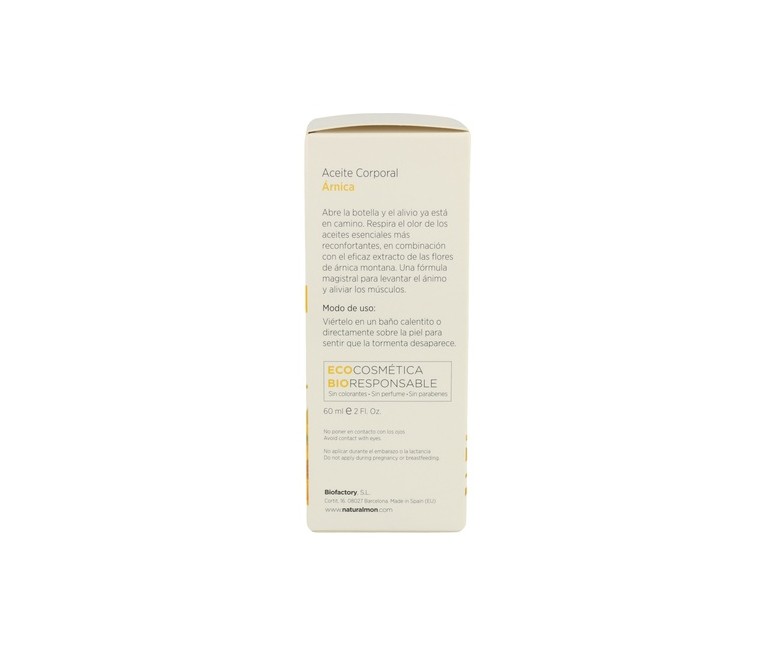 Aceite de Árnica Calmante 60 ml de aceite Mon Deconatur