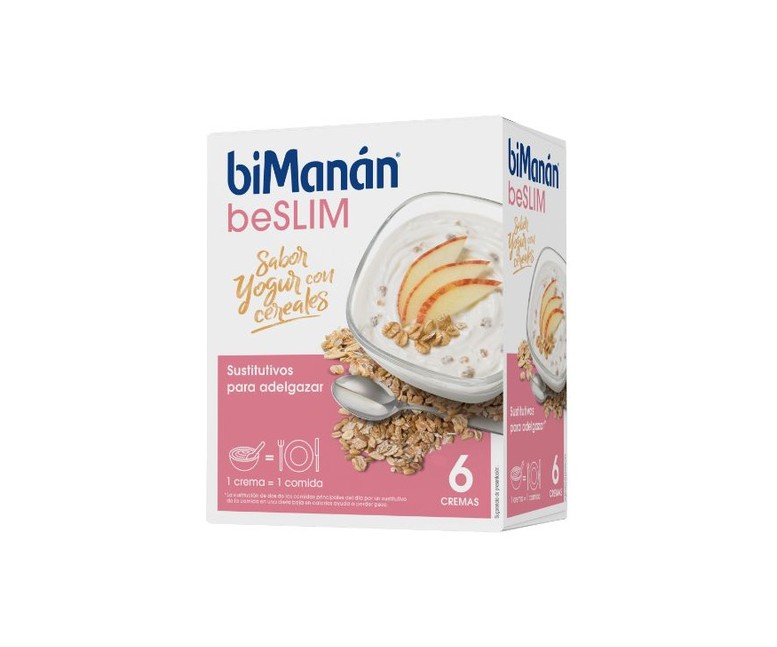 Crema Sustitutiva de Yogur con Cereales 6 sobres biManán