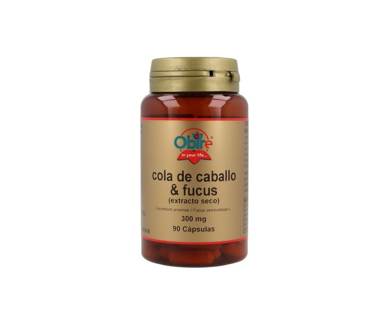Cola de Caballo y Fucus 90 cápsulas de 300mg Obire