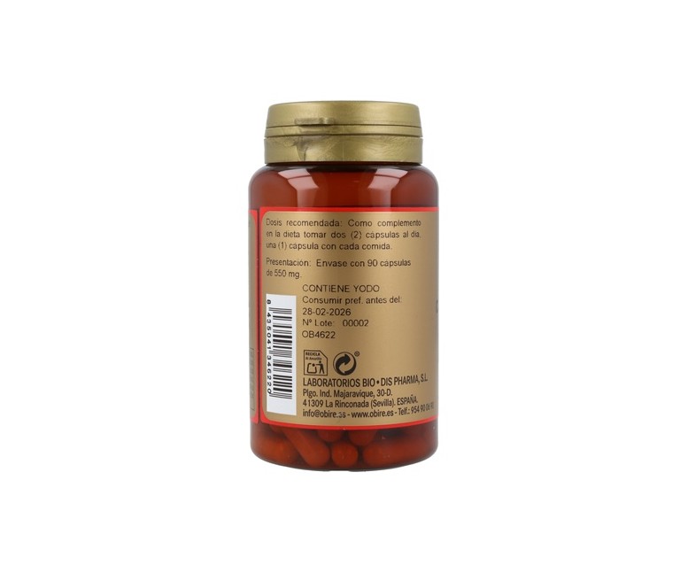Cola de Caballo y Fucus 90 cápsulas de 300mg Obire
