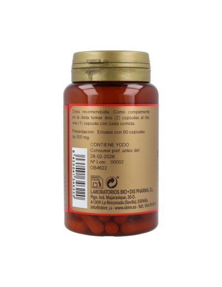 Cola de Caballo y Fucus 90 cápsulas de 300mg Obire