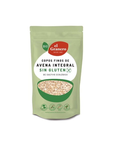 Copos Suaves de Avena Integral Bio 500g 500 g El Granero Integral