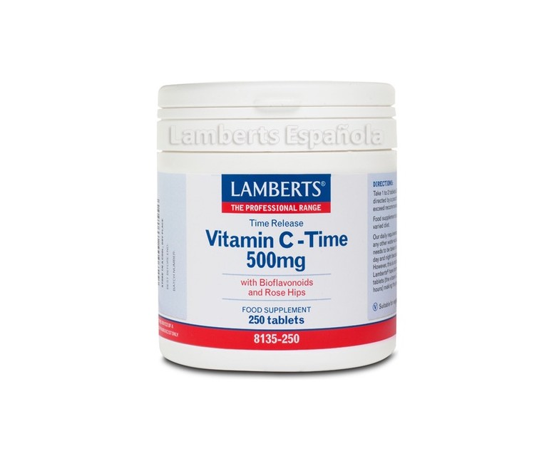 Vitamina C con bioflavonoides Liberación sostenida 250 tabletas (500mg) Lamberts