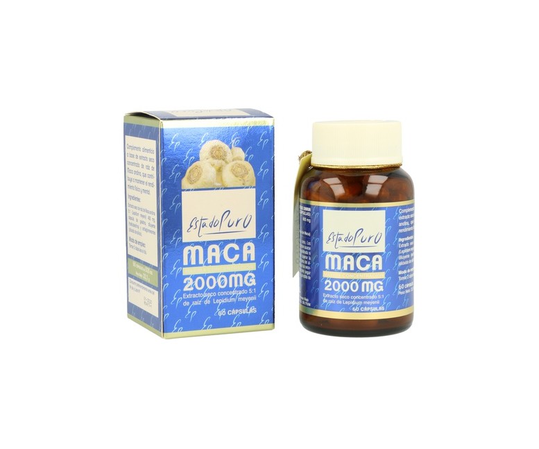 Maca 2.000 mg 60 cápsulas vegetales de 535mg Estado Puro