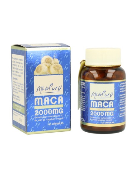 Maca 2.000 mg 60 cápsulas vegetales de 535mg Estado Puro