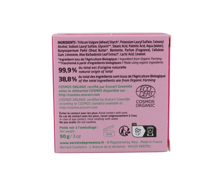 Pastilla de jabón para depilación femenina 90 g Secrets de Provence