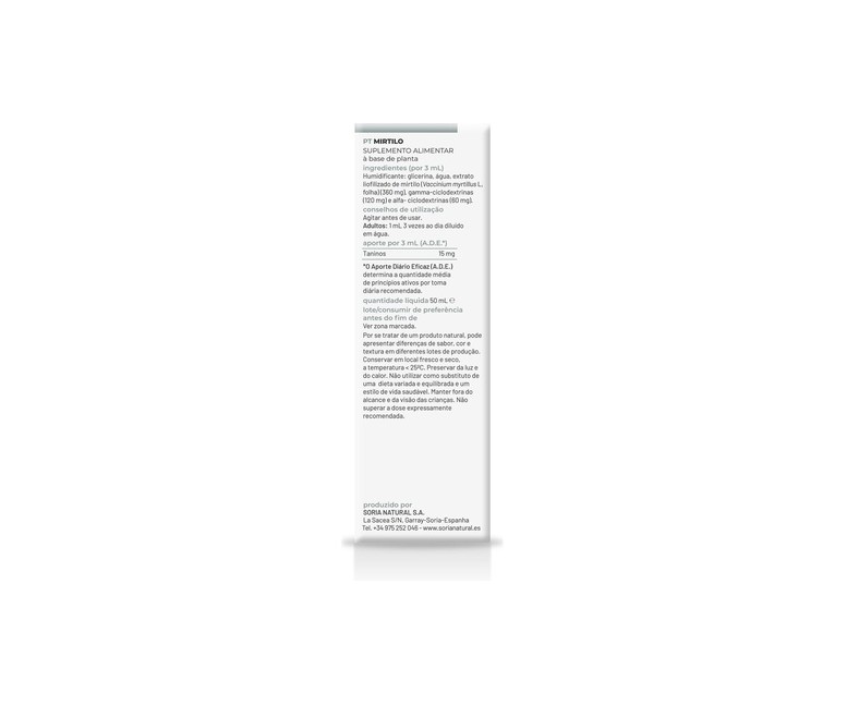 Extracto de Árandano (Fórmula XXI) 50 ml Soria Natural