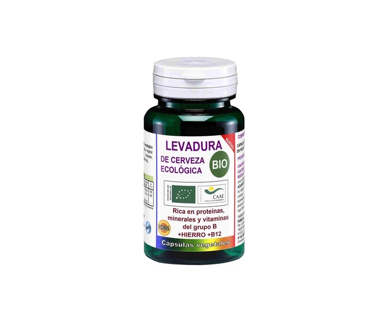 Levadura de cerveza Eco 50 cápsulas vegetales de 509.2 mg Robis