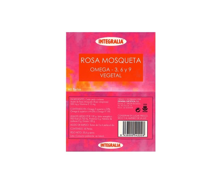 Rosa Mosqueta 60 perlas Integralia