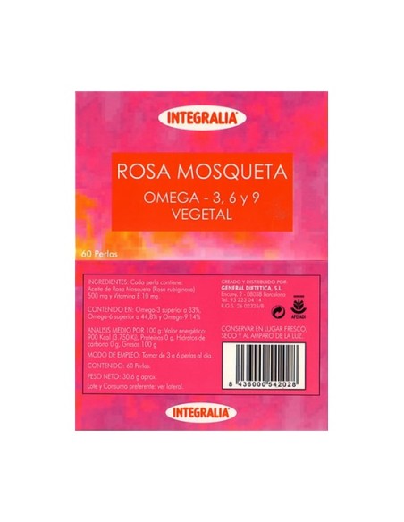 Rosa Mosqueta 60 perlas Integralia