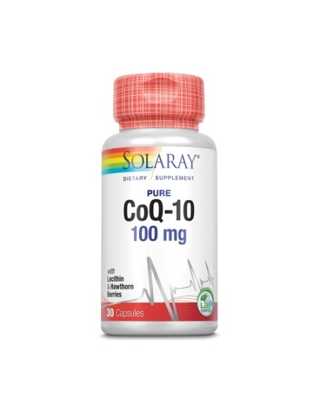 Pure Co-Q10 30 perlas de 100mg Solaray