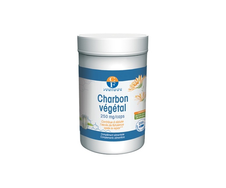 Carbón Vegetal 200 cápsulas de 250mg Fenioux