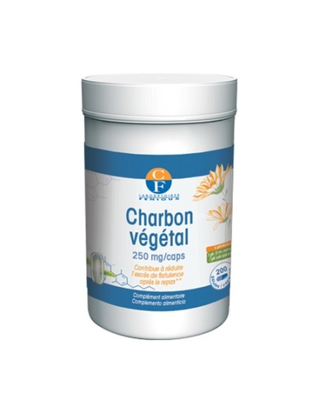 Carbón Vegetal 200 cápsulas de 250mg Fenioux