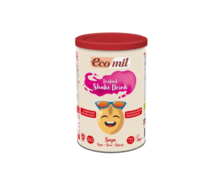 Bebida de Soya Instant sin azúcares añadidos 400 g de polvo Ecomil