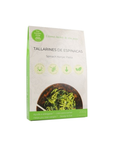 Tallarines de espinacas de konjac 200 g The Konjac Shop