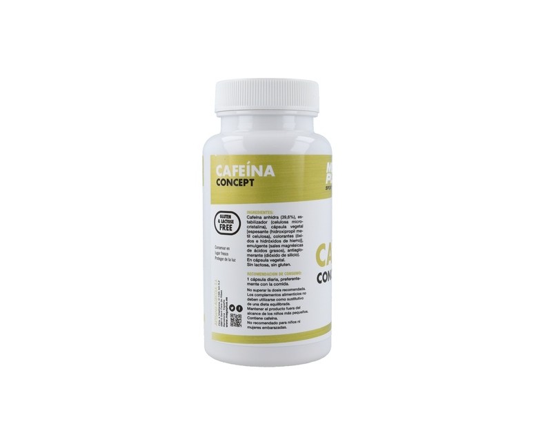 Cafeína concept rendimiento deportivo 90 cápsulas de 505mg Mega Plus