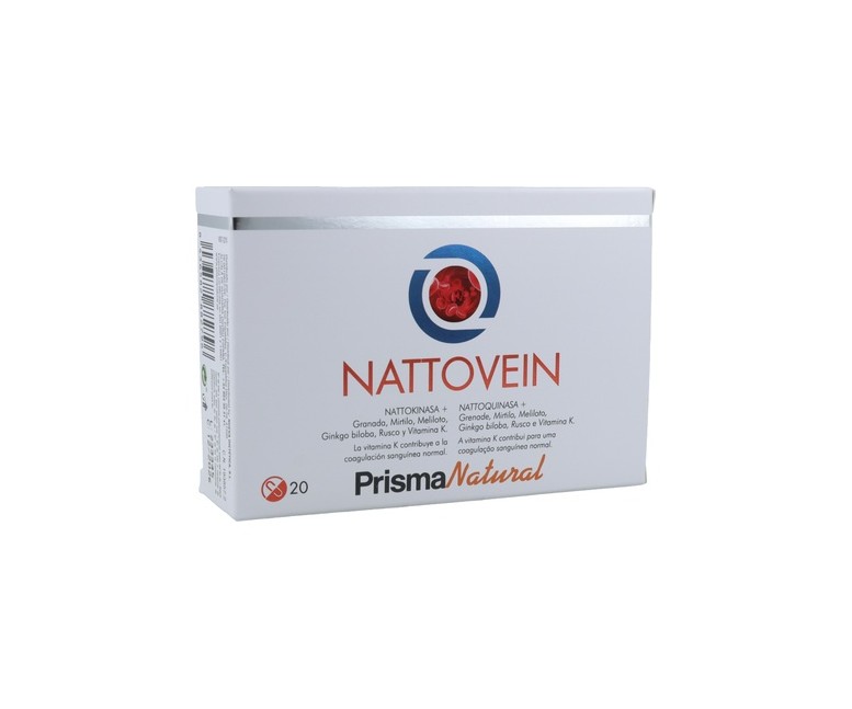 Nattovein apoyo al flujo sanguíneo 20 cápsulas de 768mg Prisma Natural