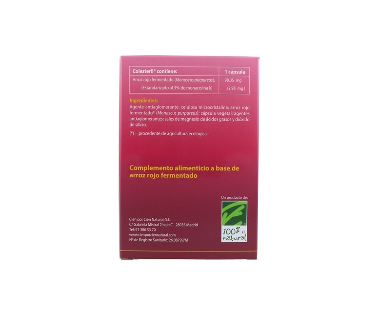 Colesteril 90 cápsulas vegetales 100% Natural