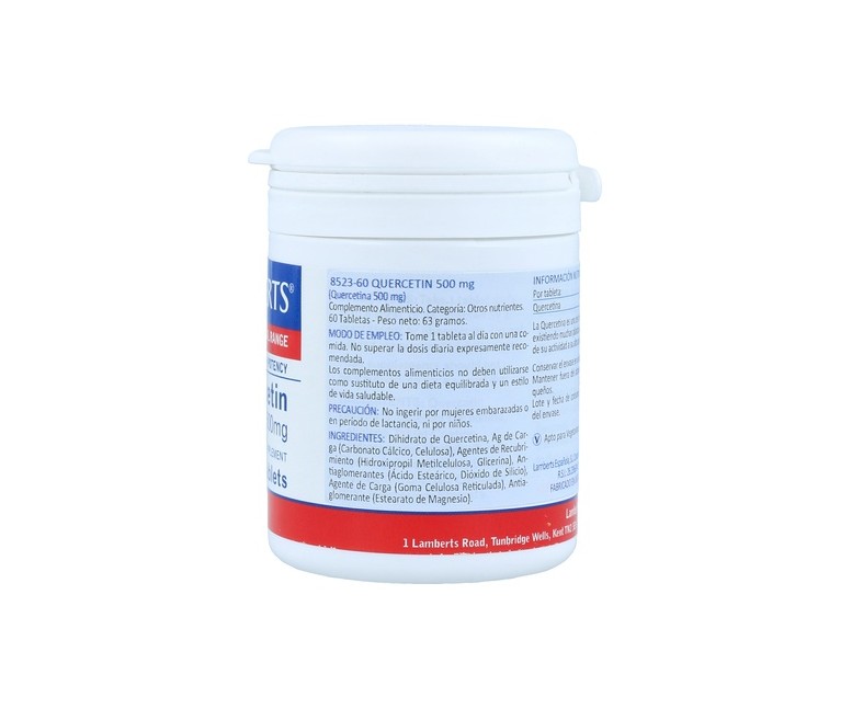 Quercetina 60 tabletas de 500mg Lamberts