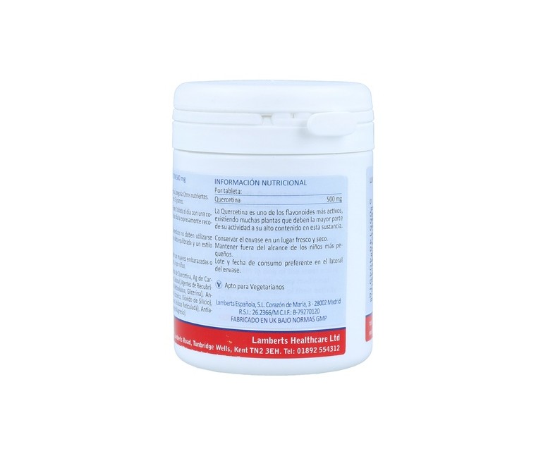 Quercetina 60 tabletas de 500mg Lamberts