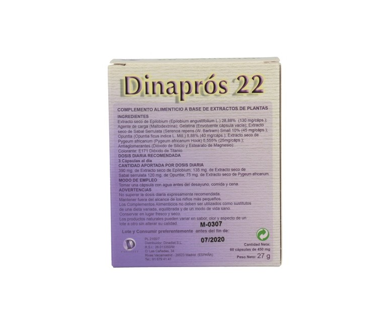 Dinapros 22 60 cápsulas Dinadiet
