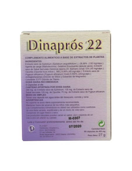 Dinapros 22 60 cápsulas Dinadiet