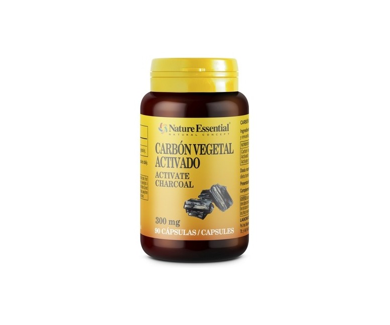 Carbón vegetal activado 200mg 90 cápsulas Nature essential