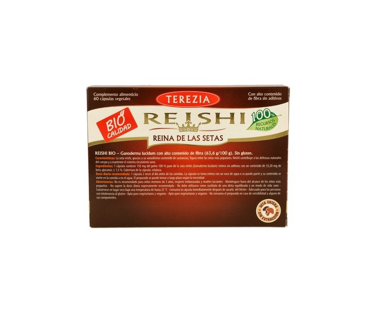 Reishi 100% Bio 60 cápsulas Terezia Company