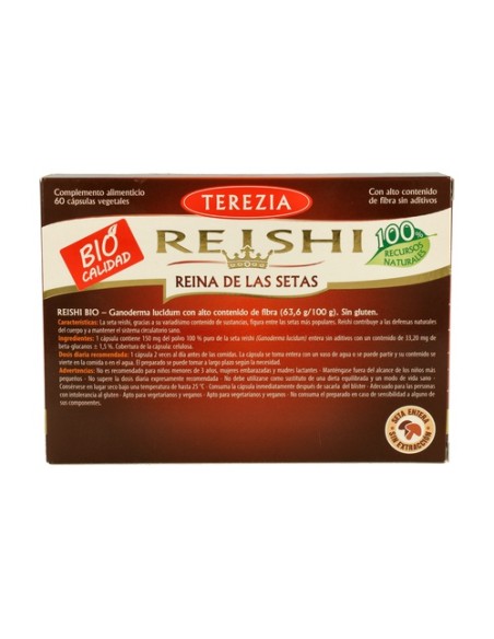 Reishi 100% Bio 60 cápsulas Terezia Company