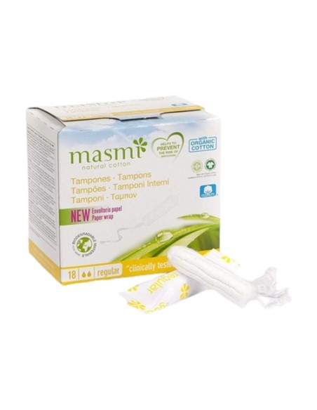 Tampones Digital Regular 18 unidades Masmi Natural Cotton
