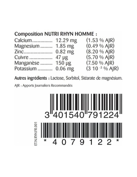 Nutri rhyn hombre 70 comprimidos masticables Activa