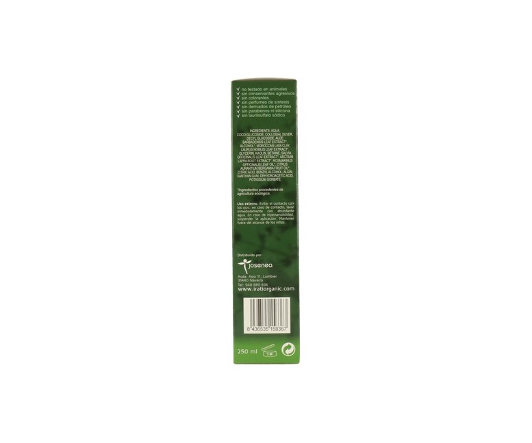 Champú Cabello Graso Bio 250 ml Irati Organic