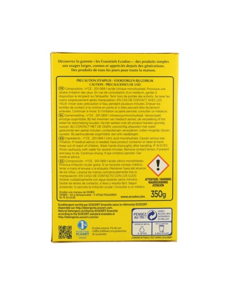 Ácido Cítrico 350 g Ecodoo