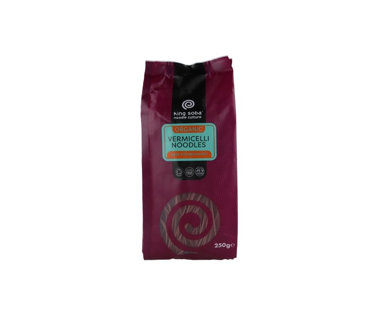 Fideos Vermicelli Integral sin Gluten BIO 250 g King Soba